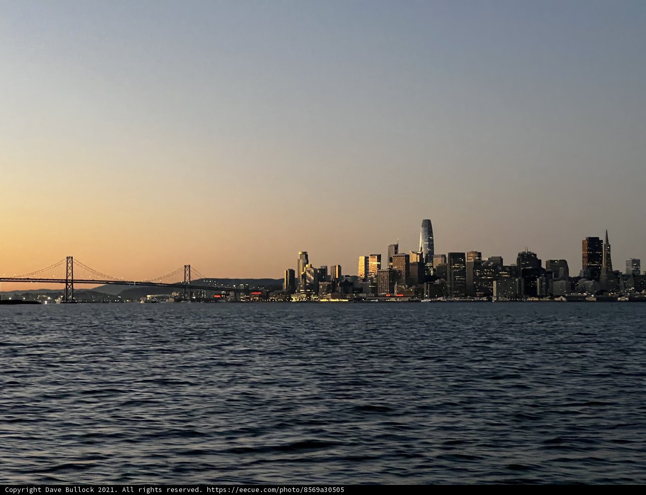Sunset over the San Francisco Metropolis
