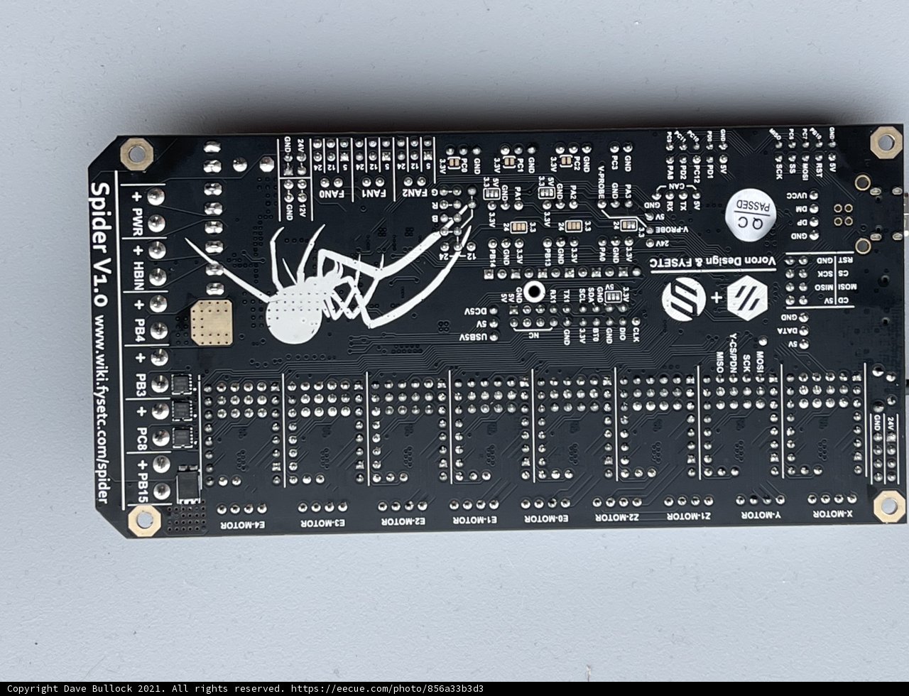 Spider on a Printed Circuit Board
