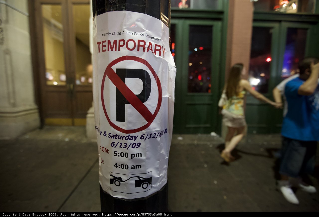 No Parking Sign in Austin