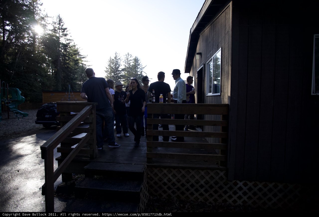 Gathering on the Fir Wood Porch