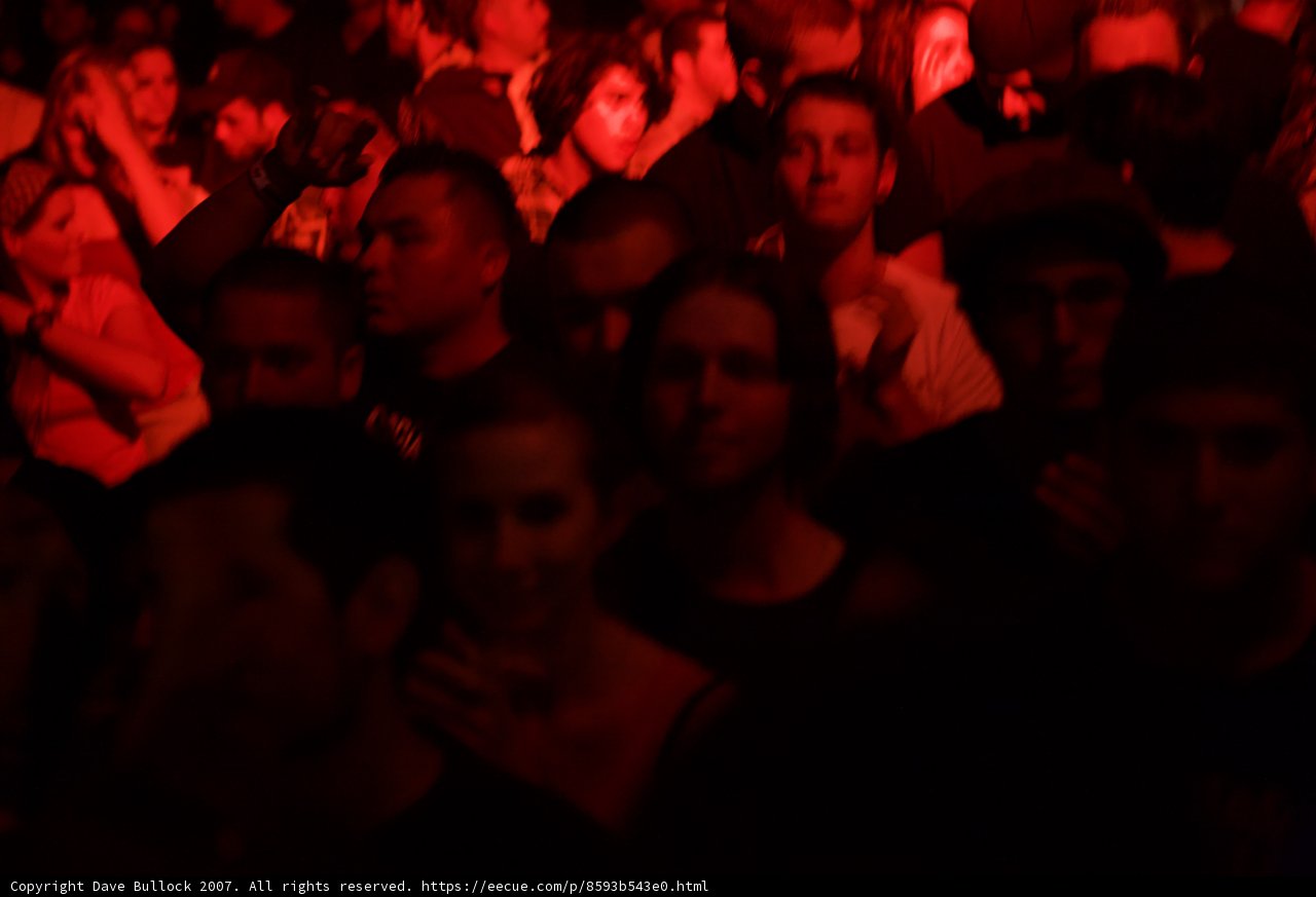 Red Lights and a Packed Urban Nightclub