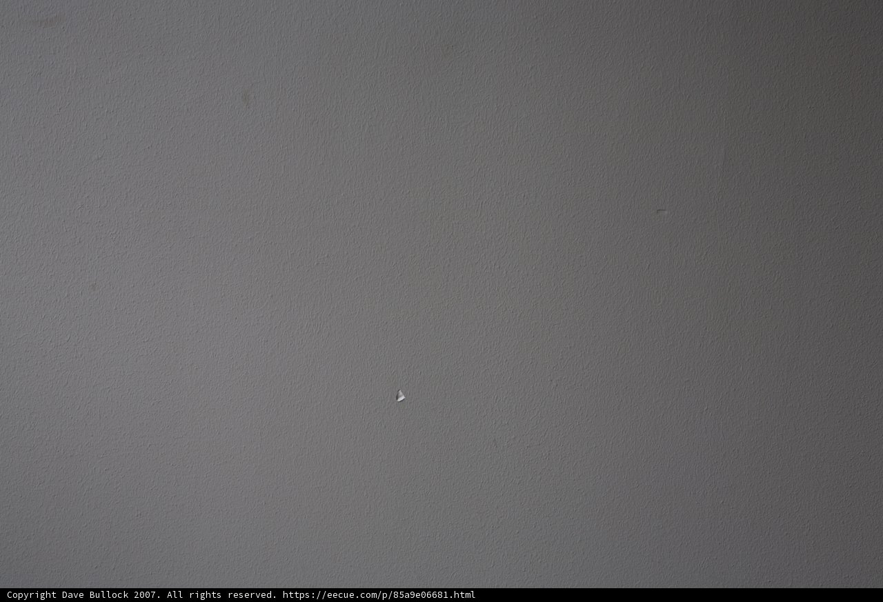 Tiny White Dot on Textured Wall