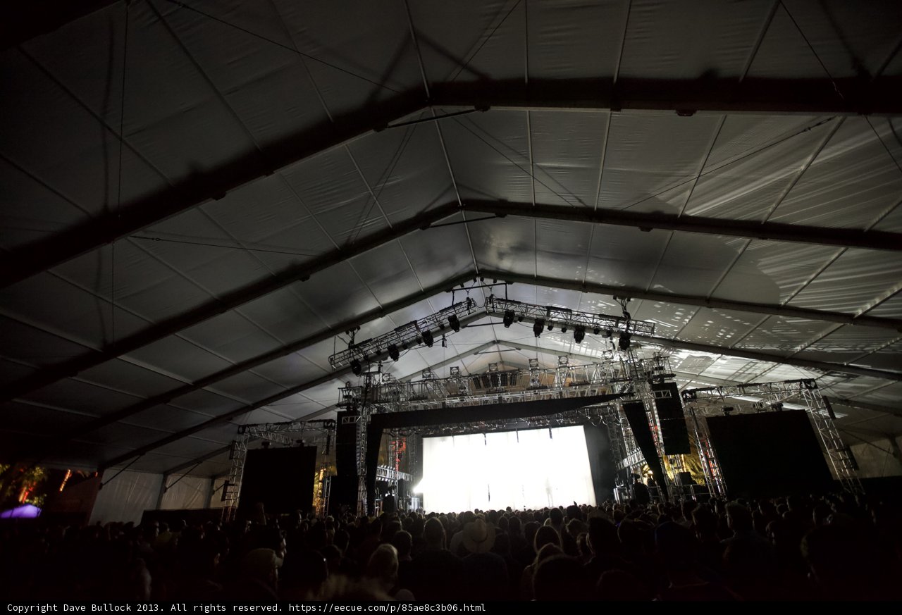 Stage lights up the Crowd
