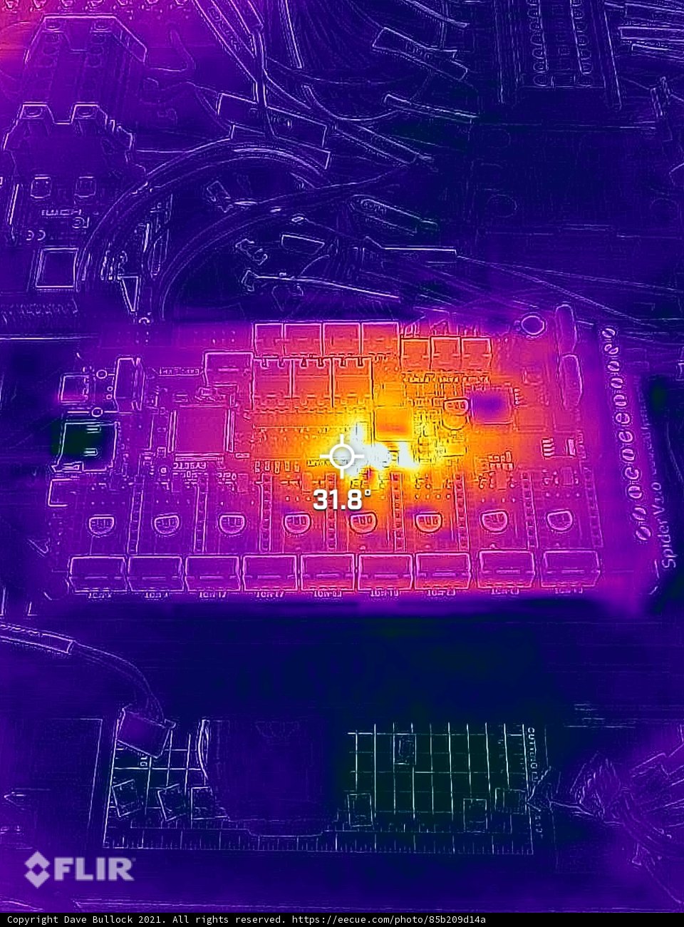 Heat Signature of a Technological Marvel