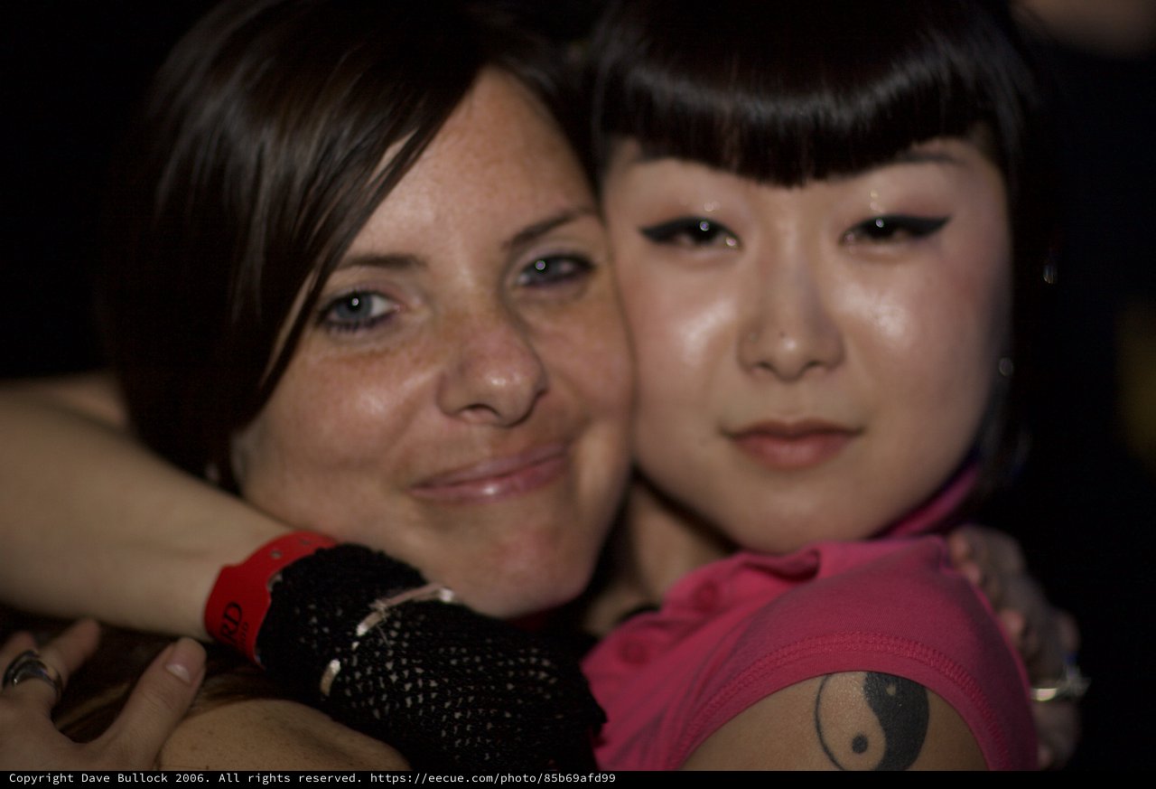 Two Friends Share a Close Moment at Night