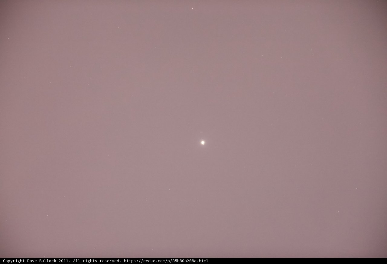 A Small Moon in a Starry Sky
