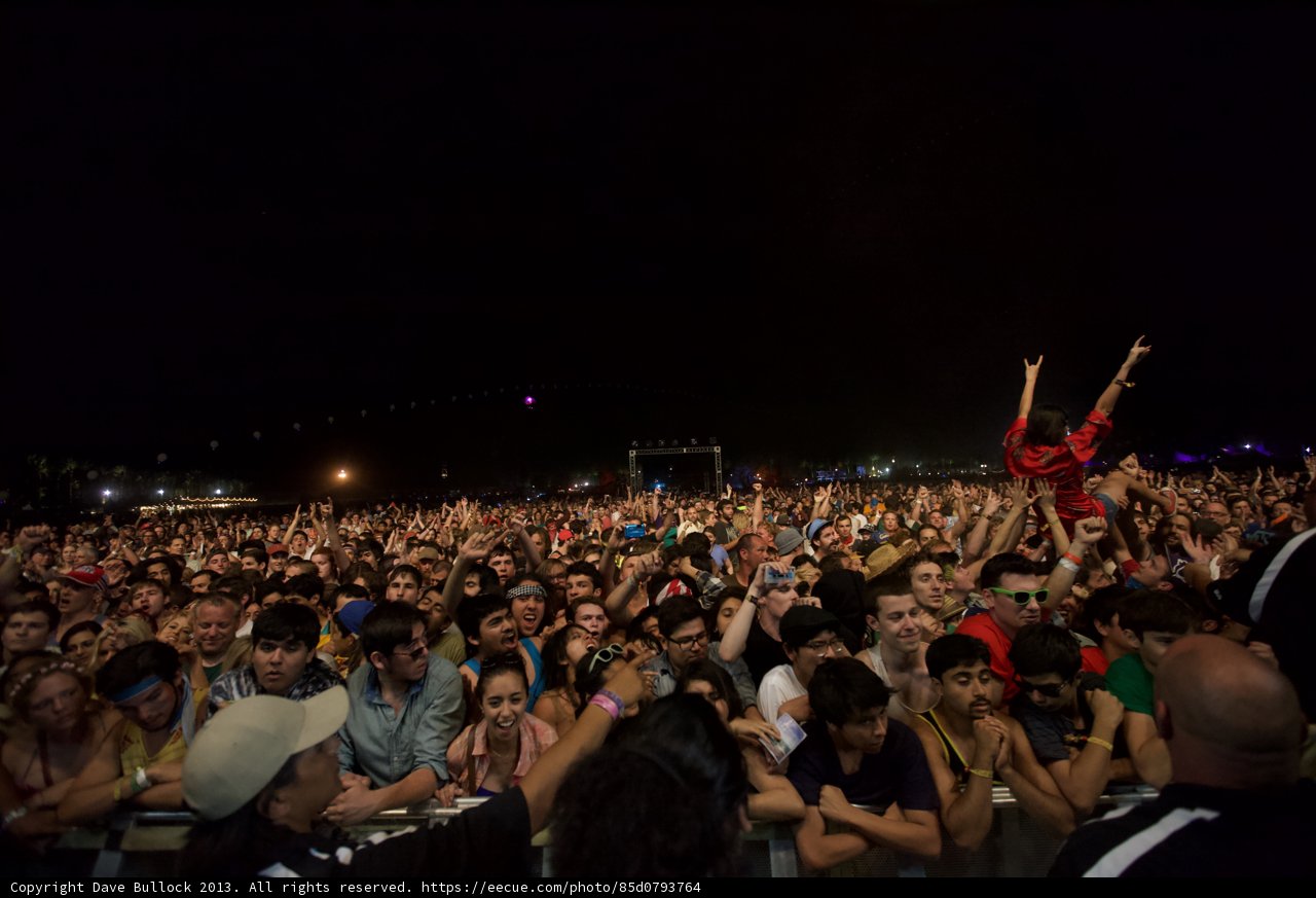 One Person Takes Flight in a Sea of Crowds