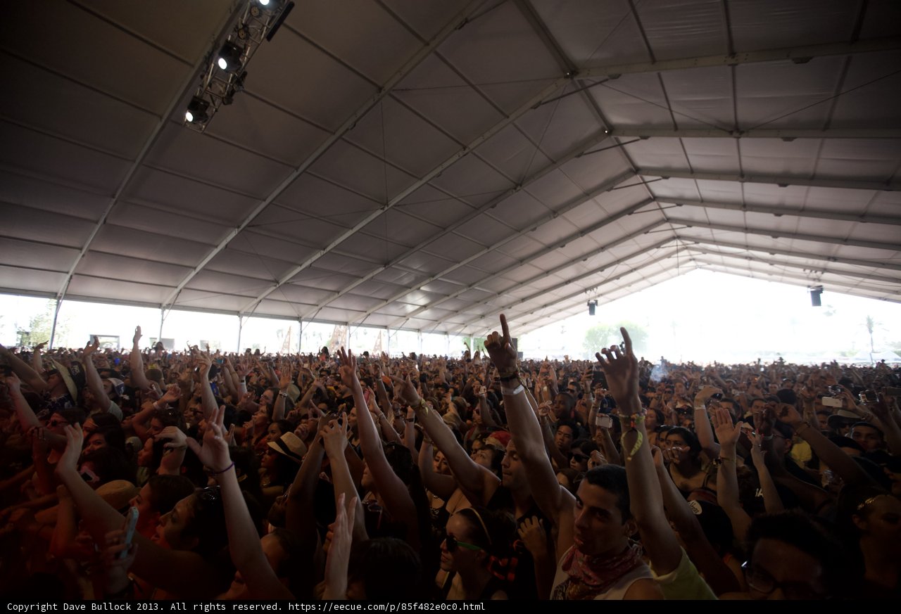 Hands Up in the Crowd at Coachella