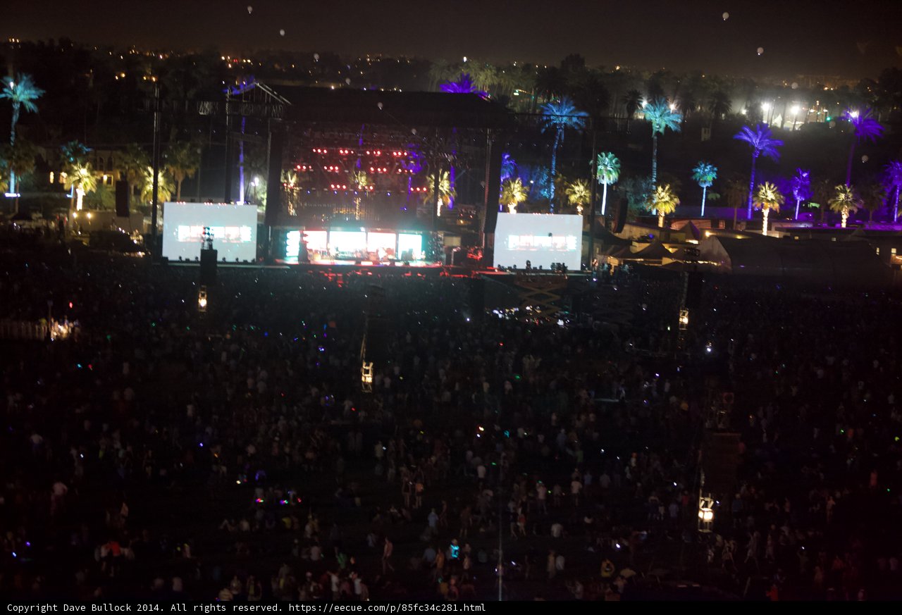 Nighttime revelry at Coachella 2014