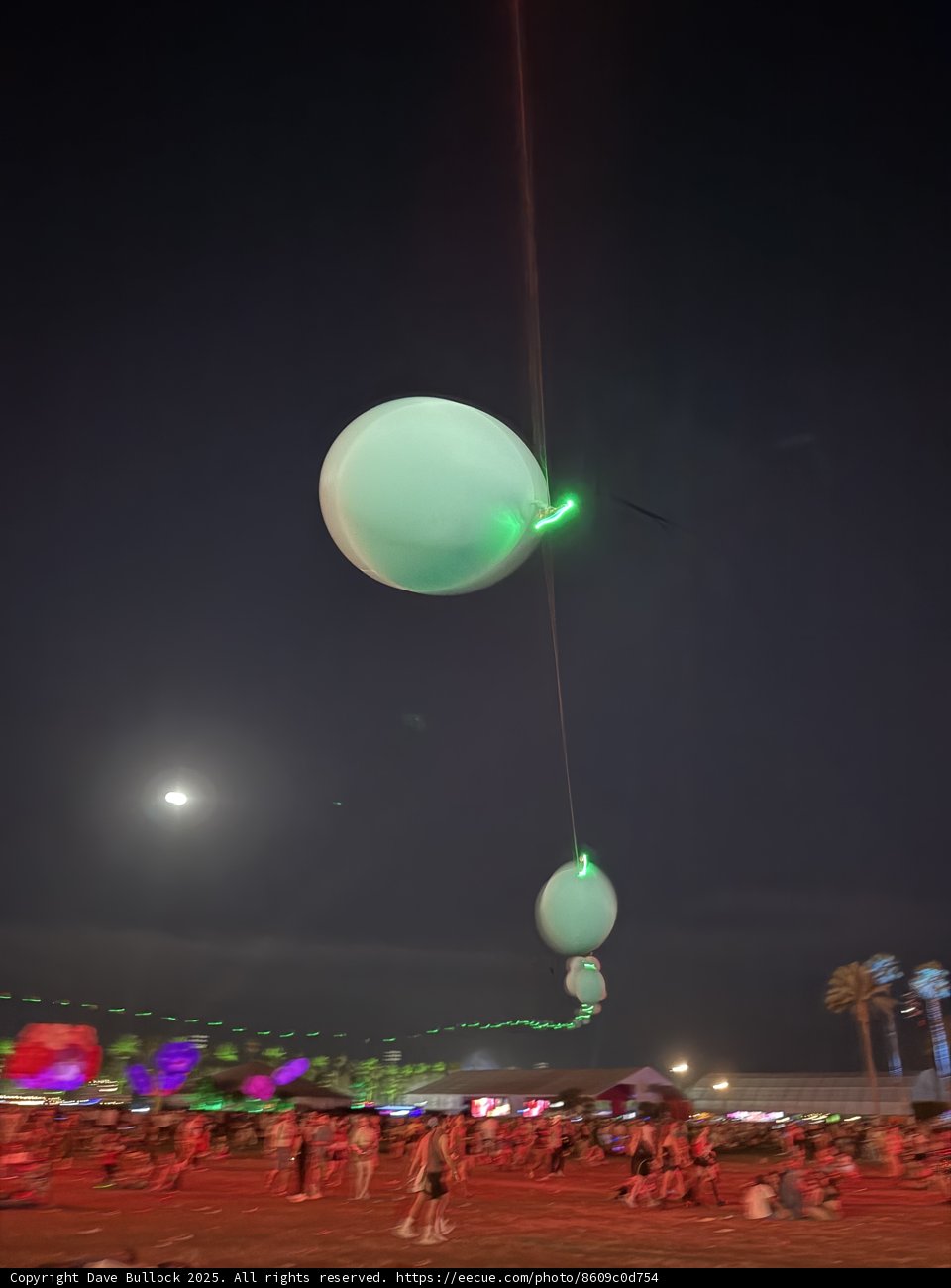 Moonlit Balloons Over Indio