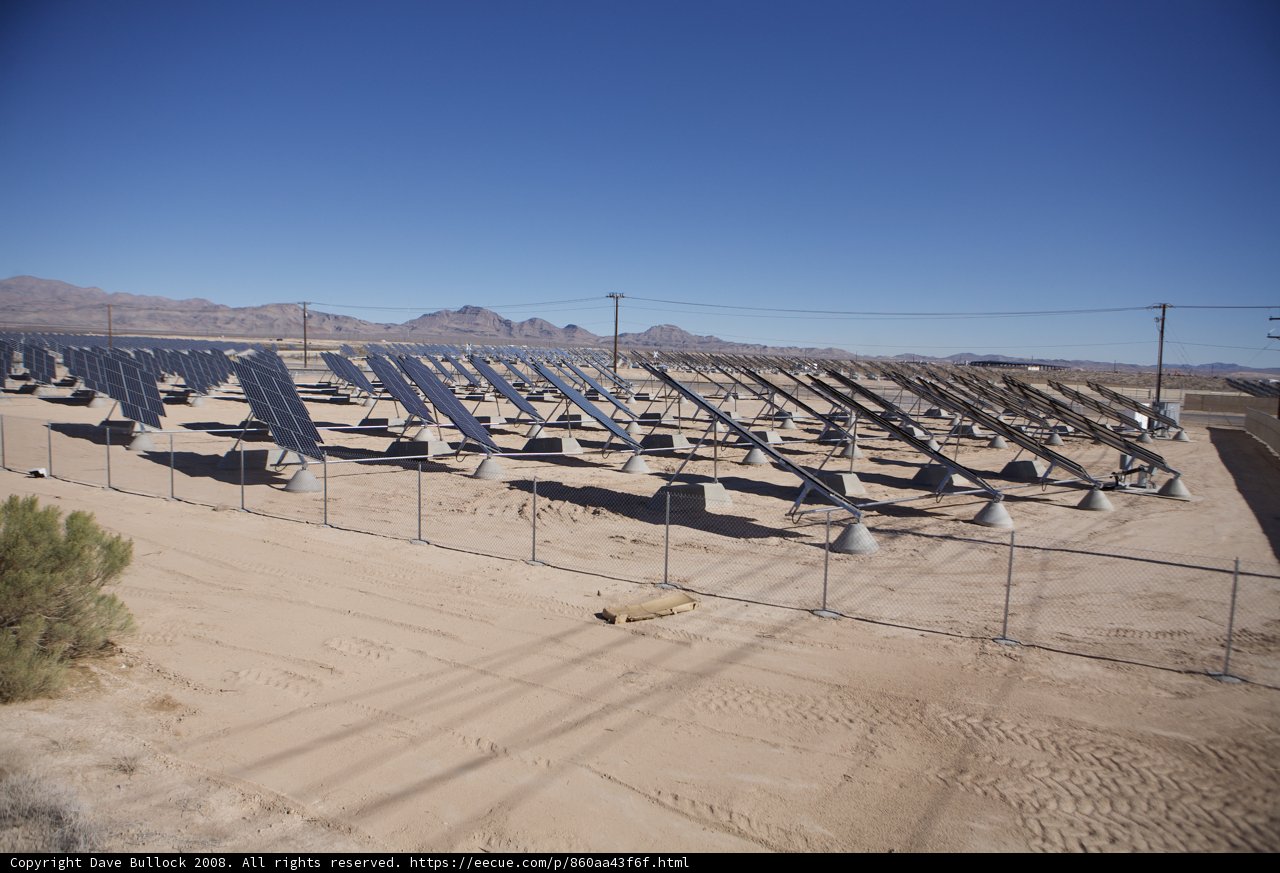 Nellis Solar Panels in the Glorious Desert