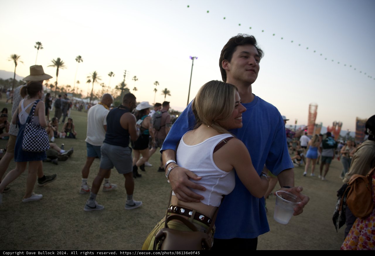 Sunset Embrace at Coachella 2024