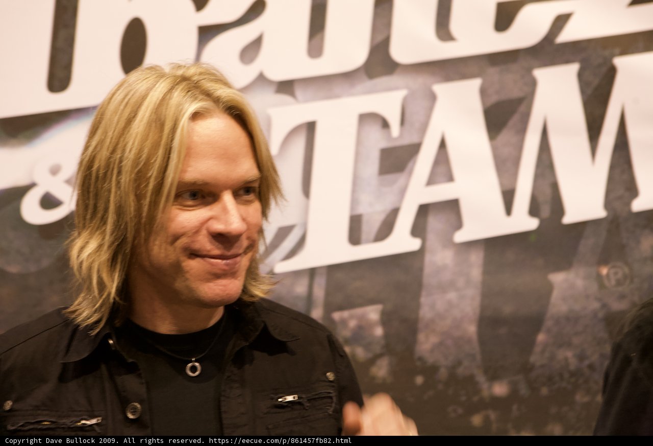Andy Timmons Shows off His Signature Blonde Locks