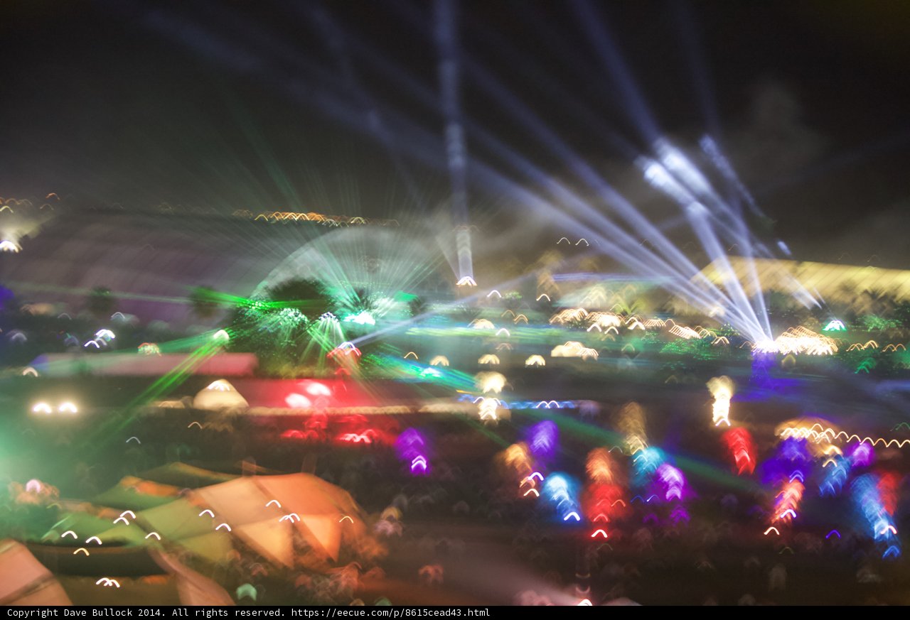 Spectacular Night Show at Coachella Festival