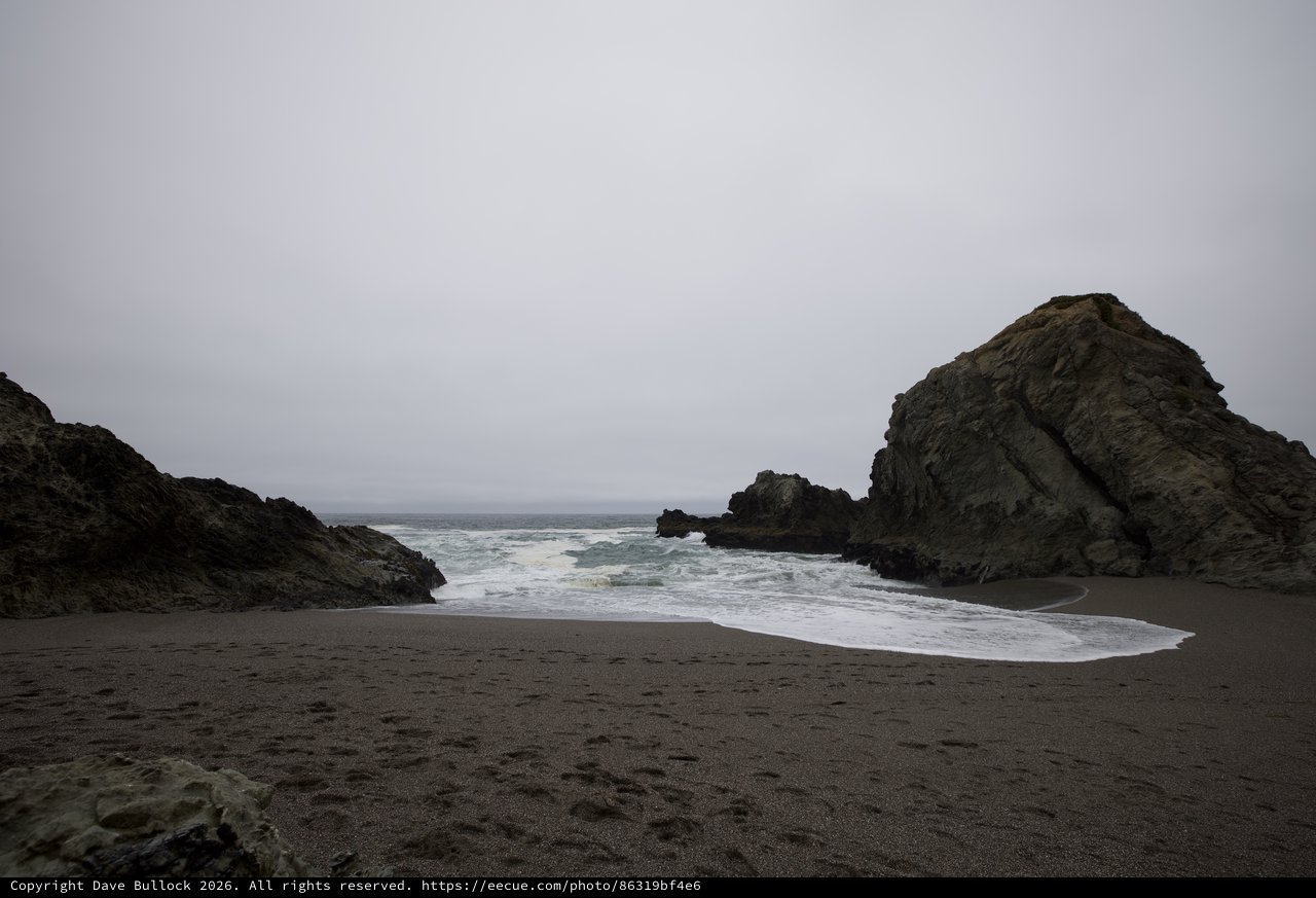 Moody Cove at Dusk on the California Coast