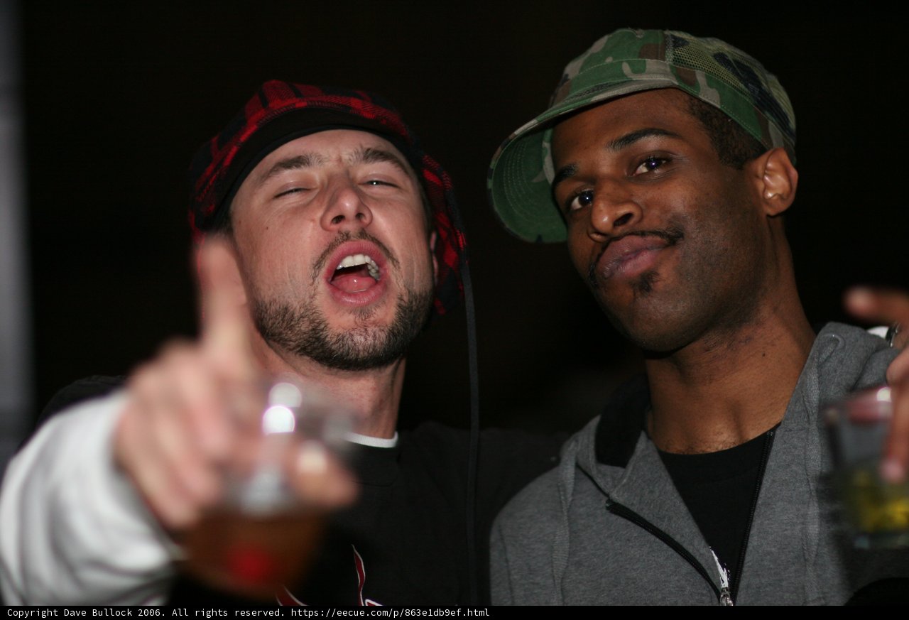 Two Men Strike a Pose