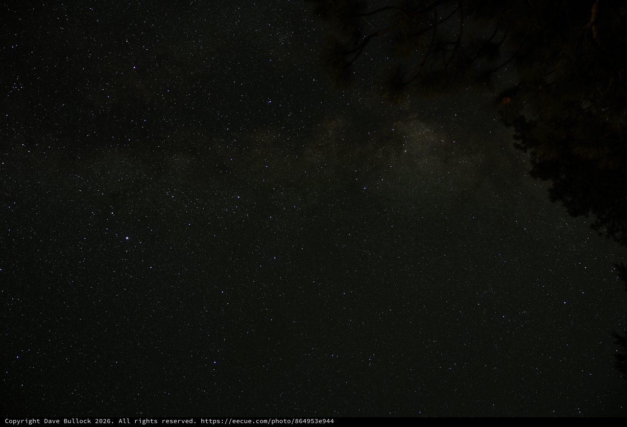Milky Way Rises Over Lassen Volcanic Wilderness