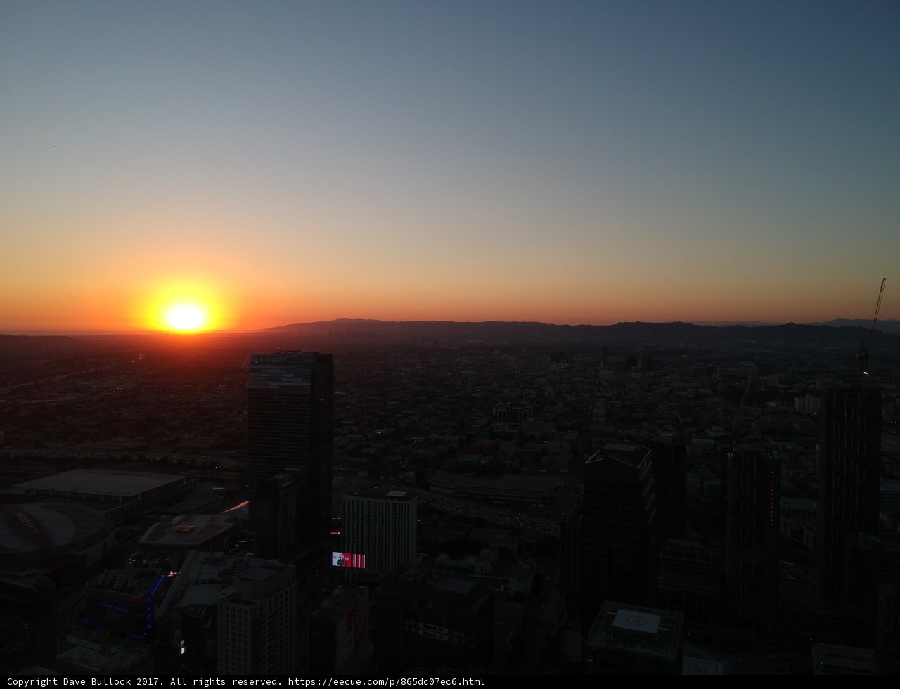 Los Angeles Sunset Skyline