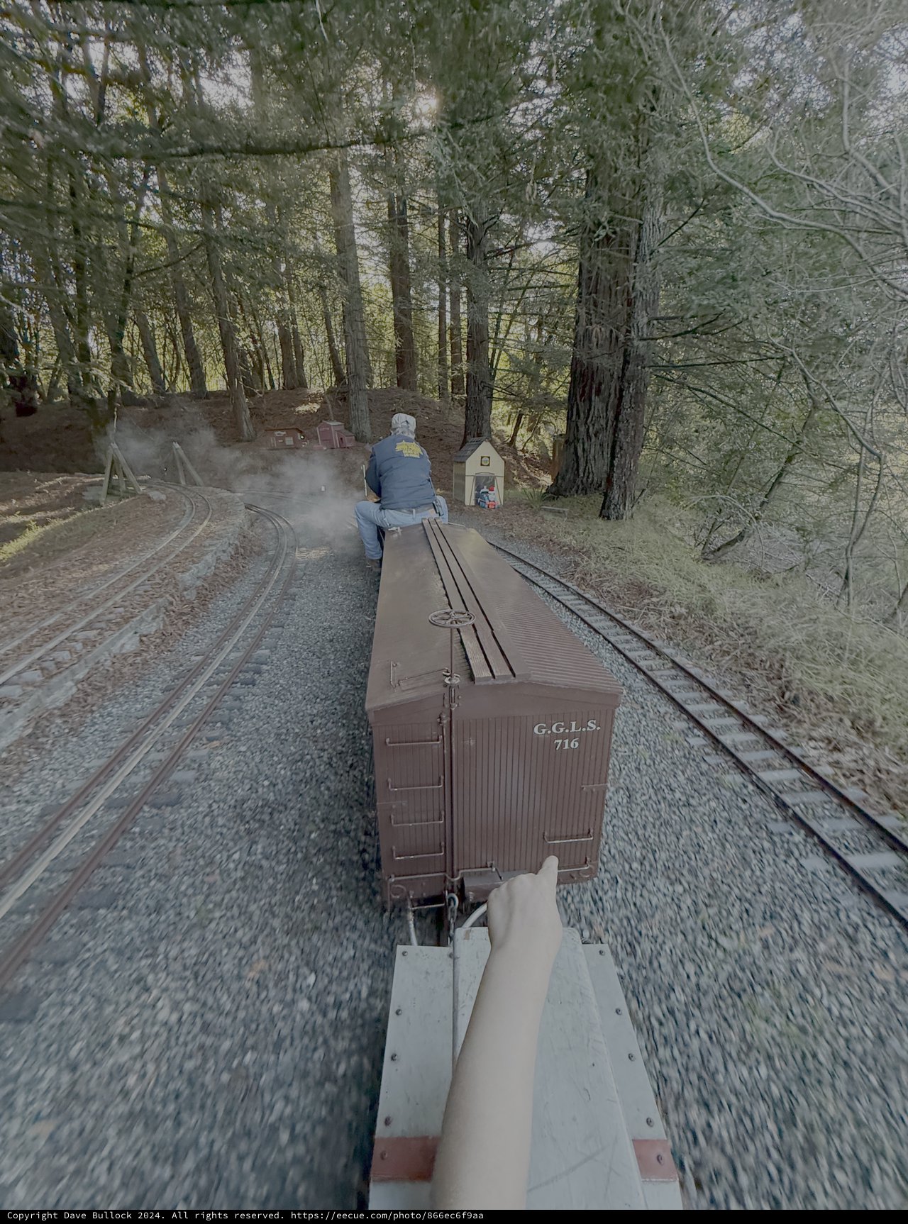 Vintage Steam Train Journey Through Forest