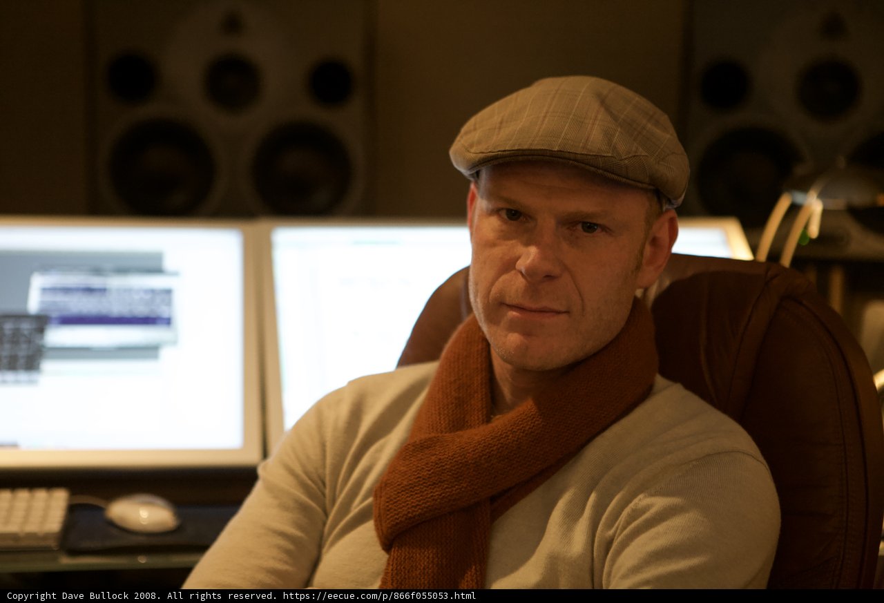 Junkie XL Working on His Computer