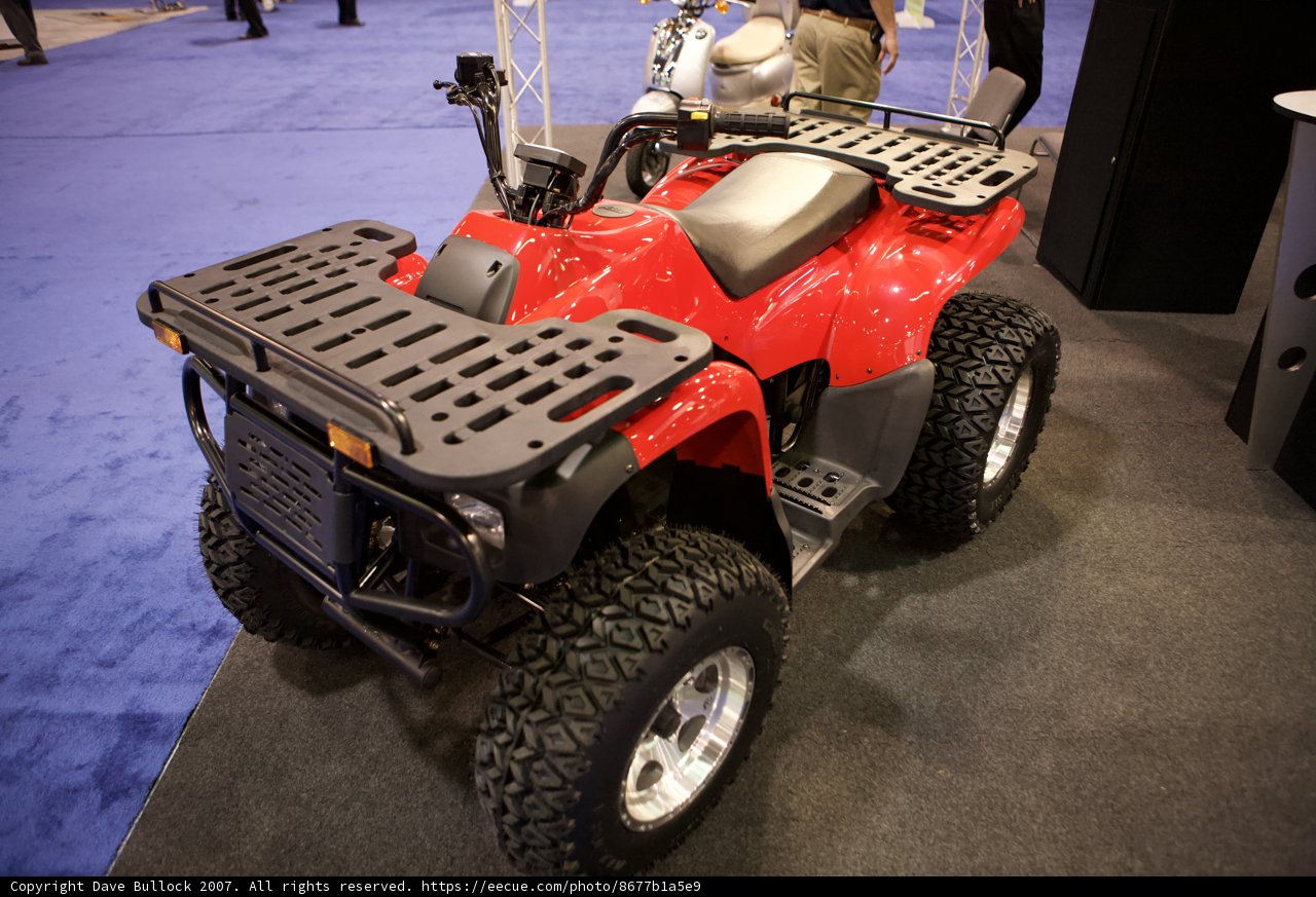 Red ATV Riding with Friends