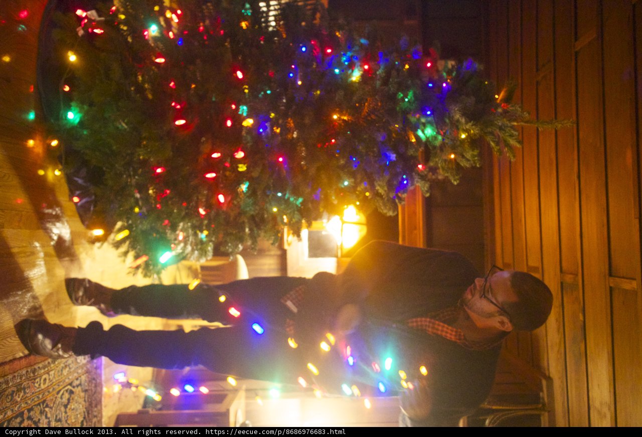 Christmas Tree Lighting with a Distinguished Gentleman