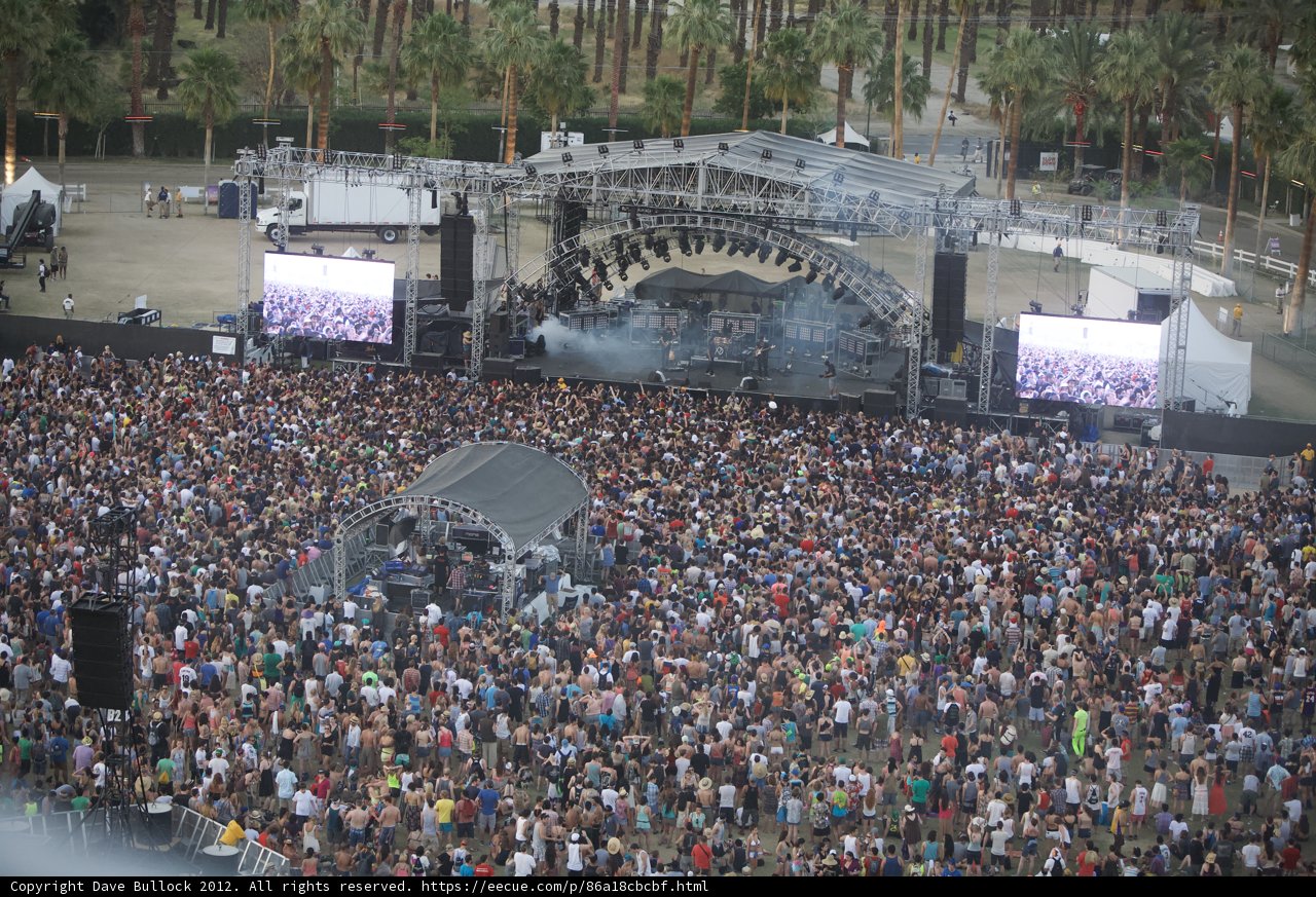 Wild Crowd at Coachella Music Festival