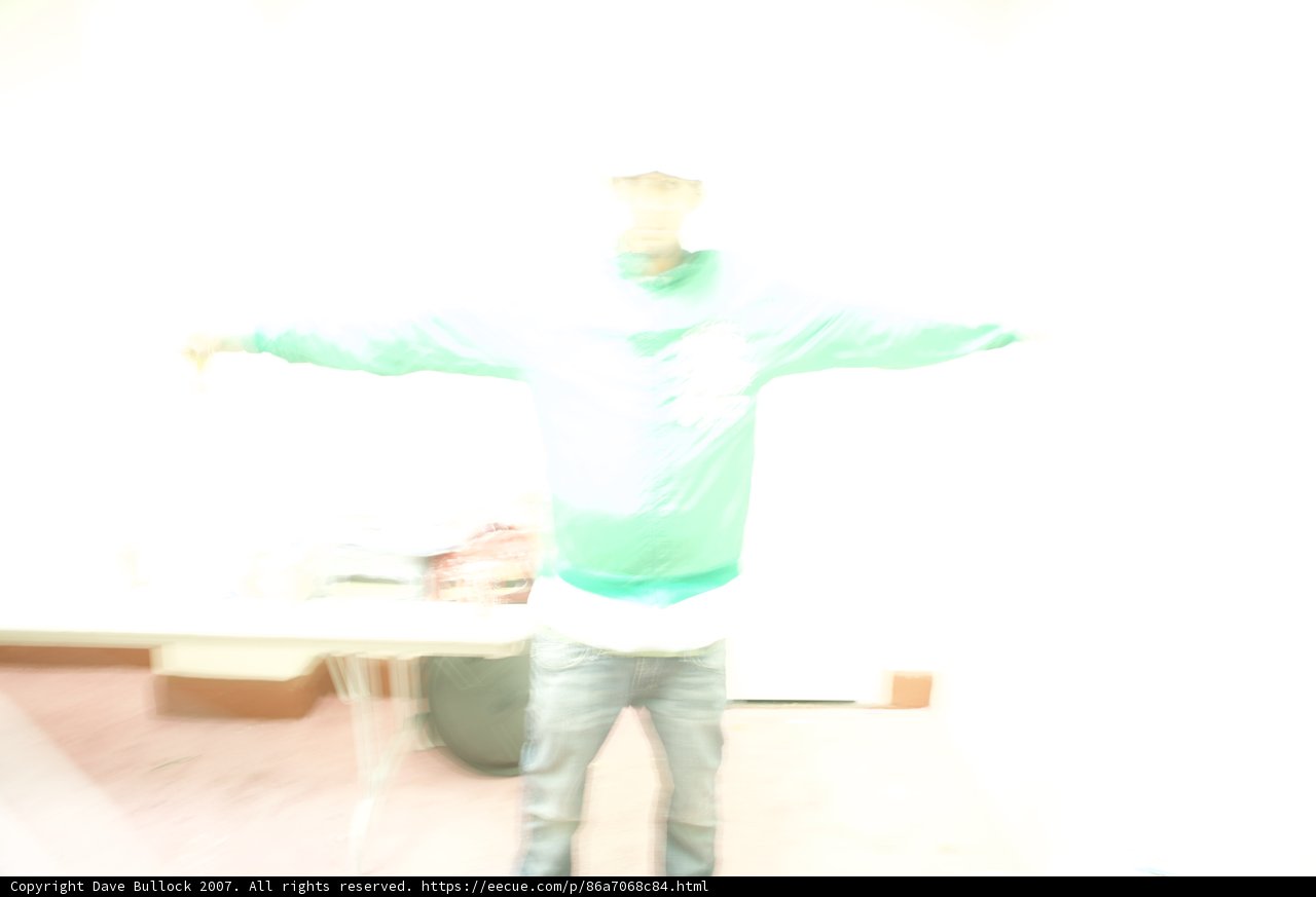 Blurry Figure in Cozy Clothing