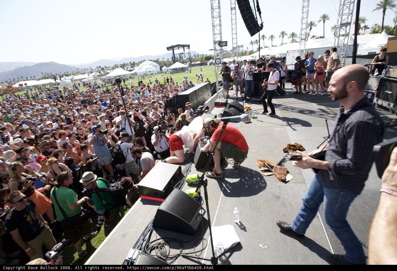 Mark LoMonaco performing at Coachella Music Festival