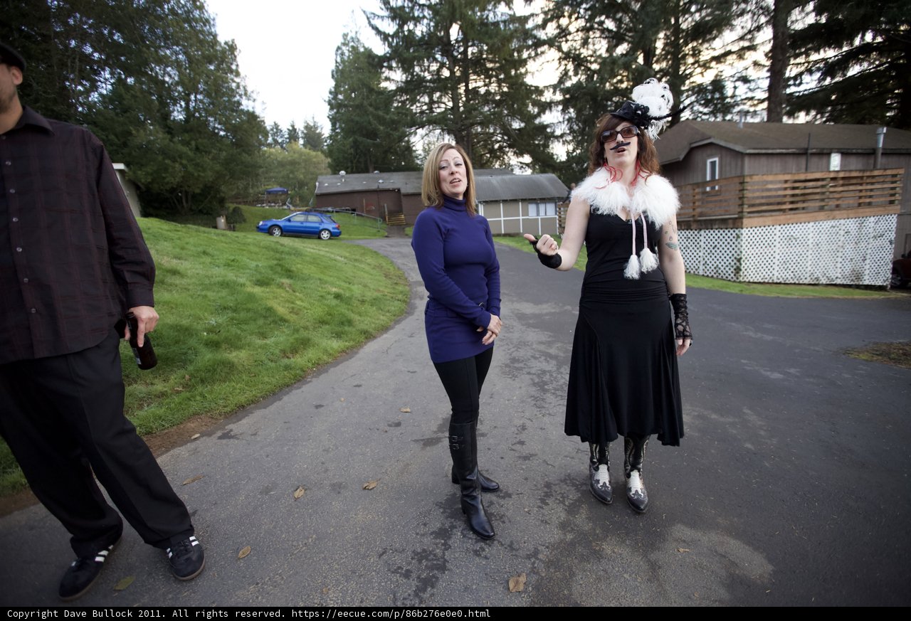 Three Friends Take a Stroll Down the Wedding Road