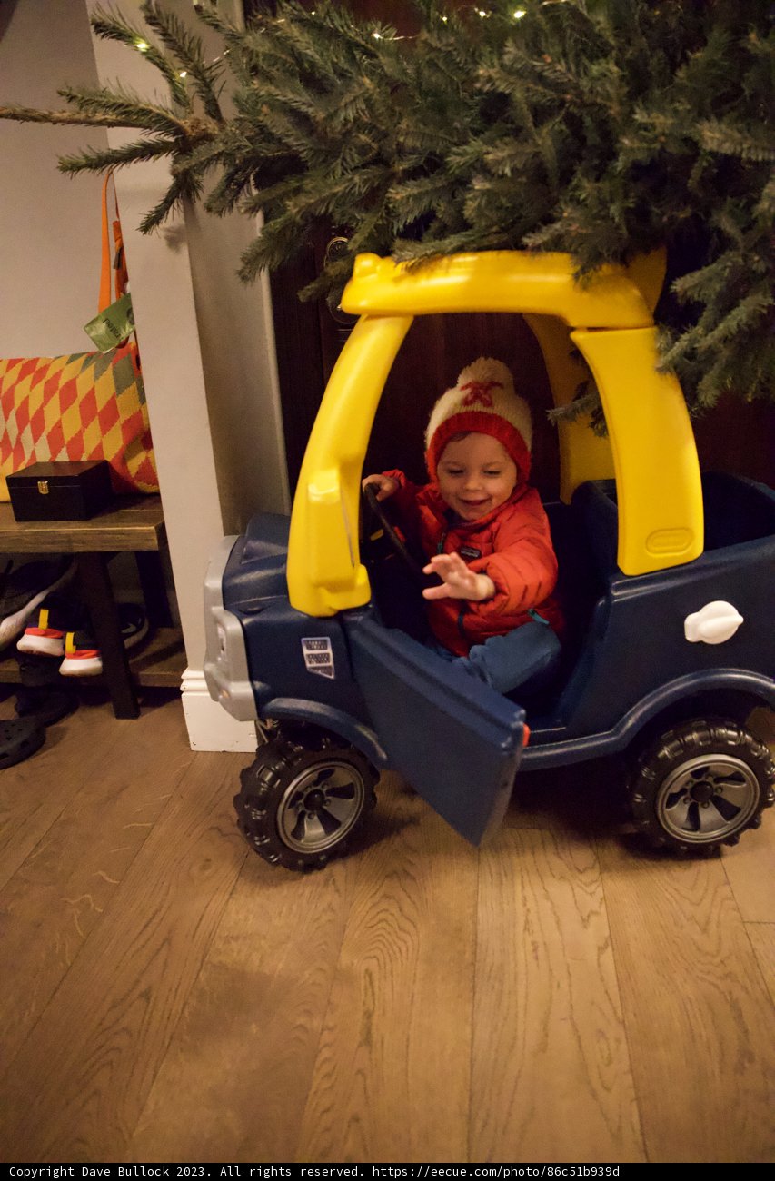 Wesley's First Christmas Ride