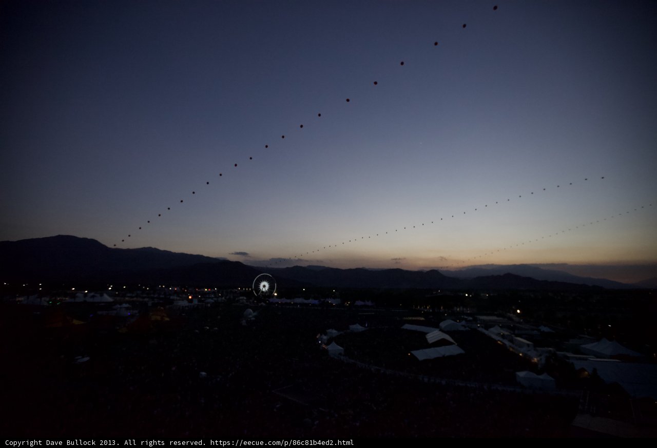 Balloons in the Dusk Sky