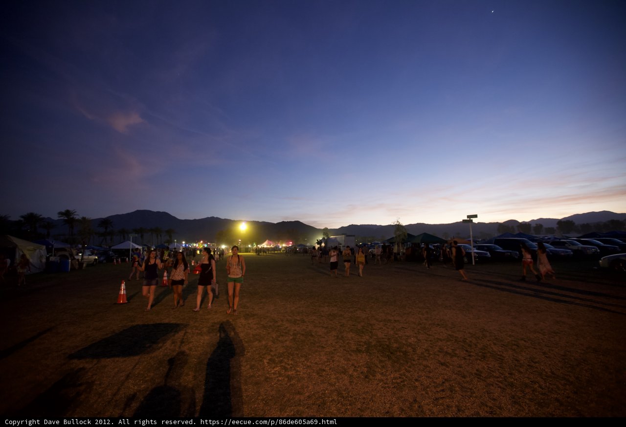 Dusk at Coachella