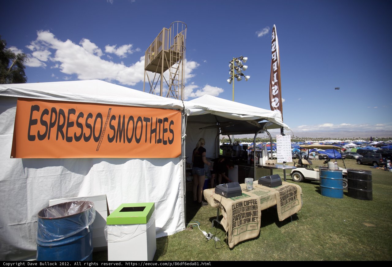 Espresso Smoothie Stand at Coachella