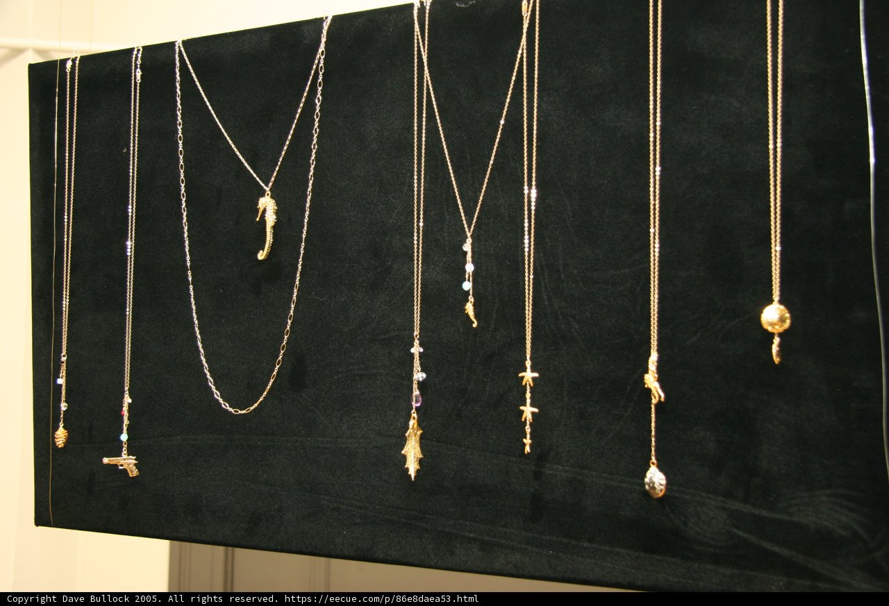 A Display of Beautiful Necklaces