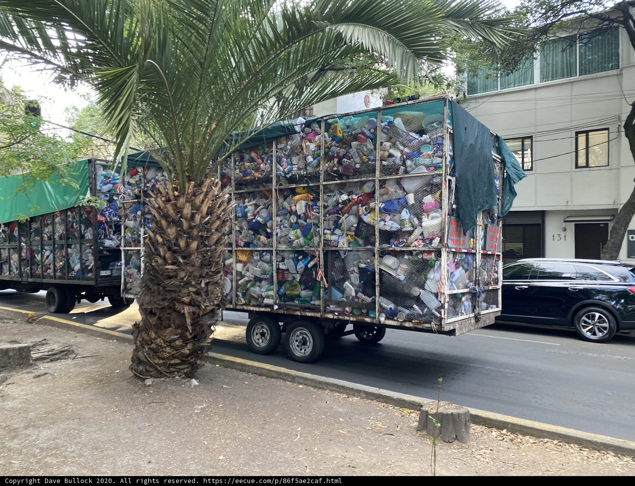 Garbage Hauler on the Streets of Cuauhtémoc