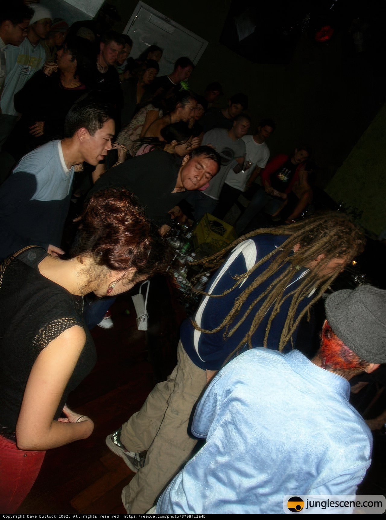 Nightclub Crowd Hits the Dance Floor