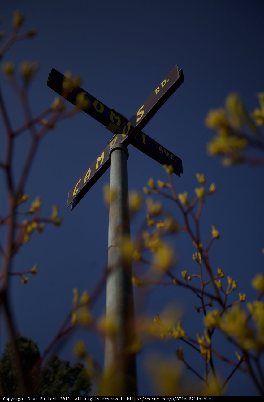 The Cross on the Street Sign