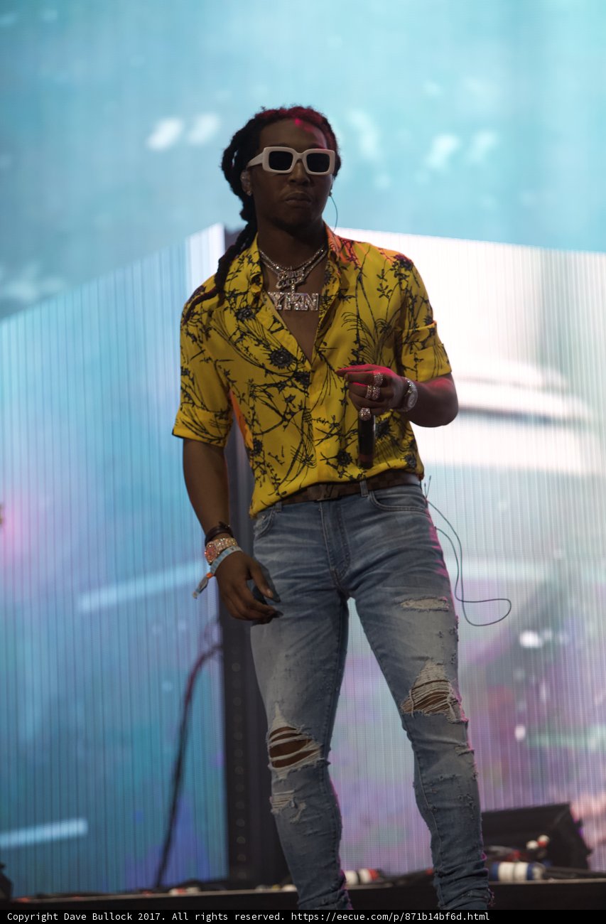 Man in Yellow Rocks Coachella Stage