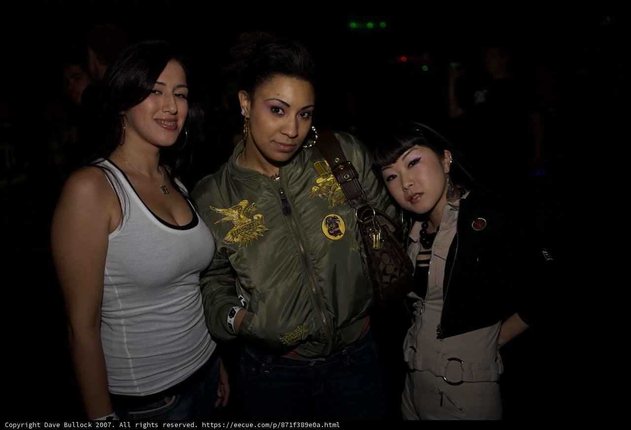 Three Friends at a Fashionable Party