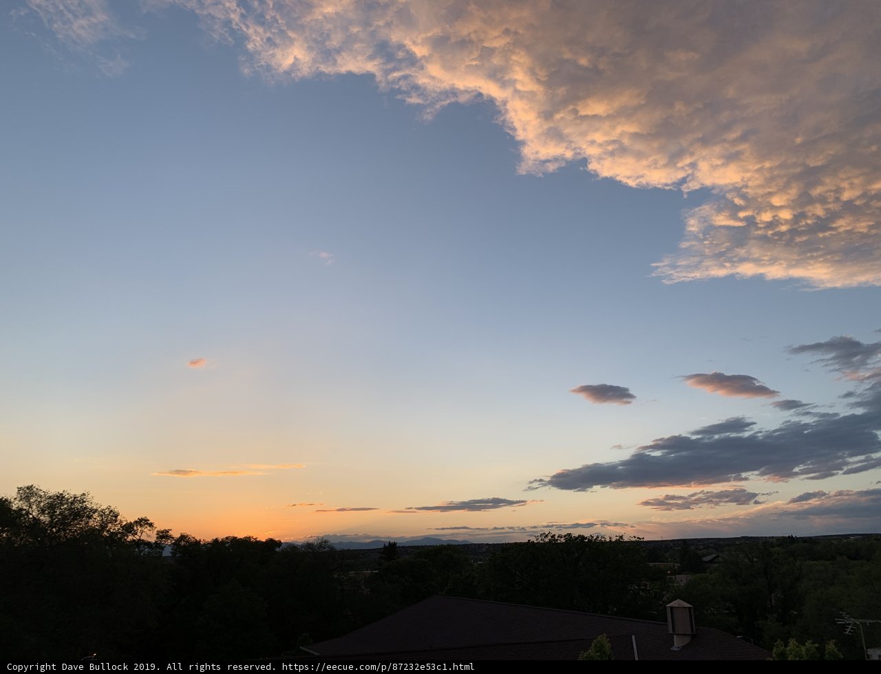Stunning Sunset over Santa Fe Skyline