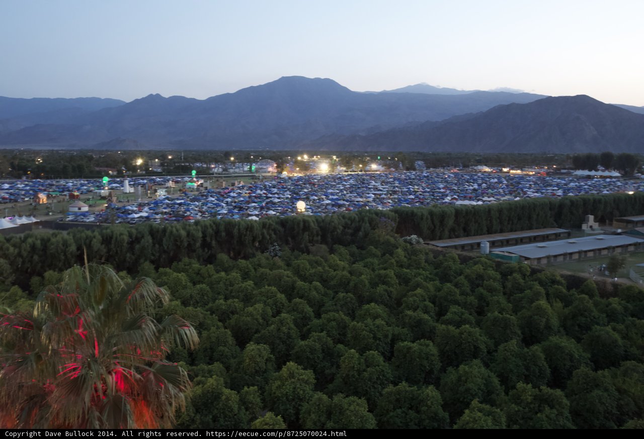 Dusk at Coachella Campgrounds