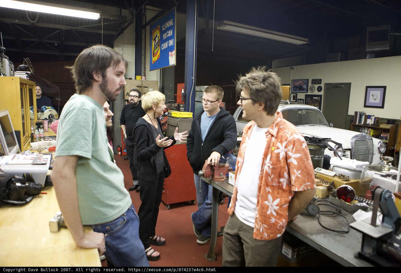 Gathering Around the Plywood Table