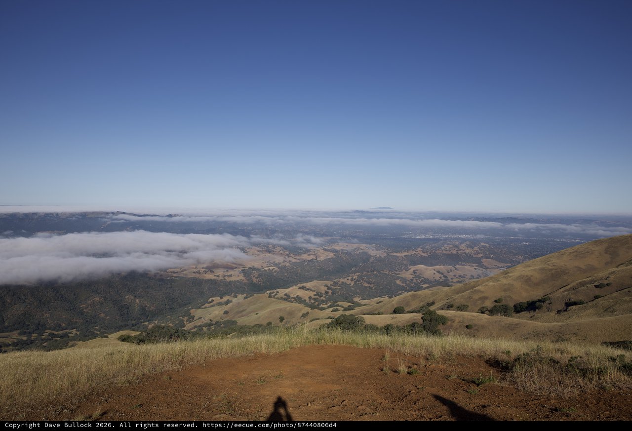 Above the Clouds on Mount Diablo's Golden Slopes