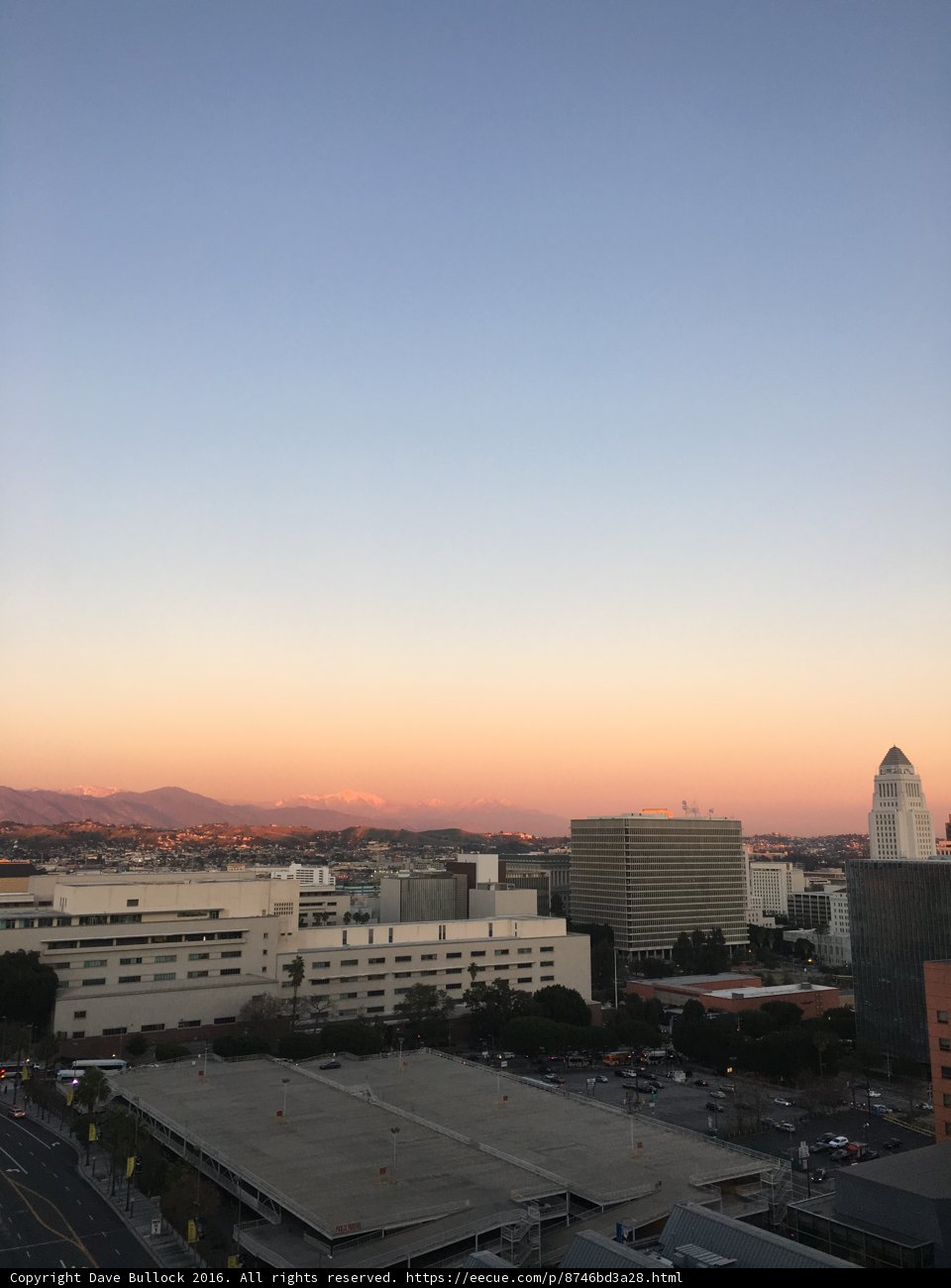 Sunset over the City