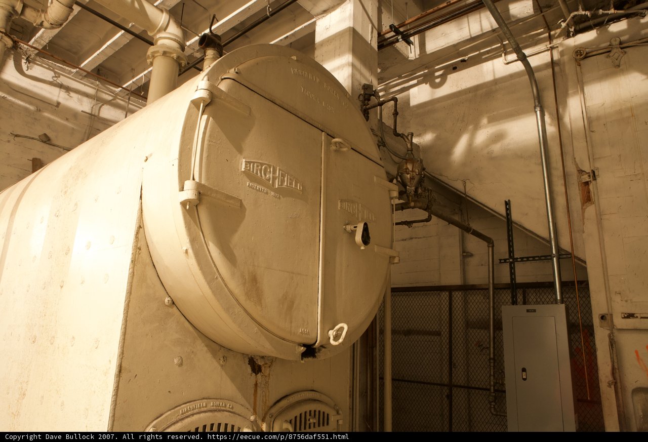 Industrial Boiler in a Factory Building