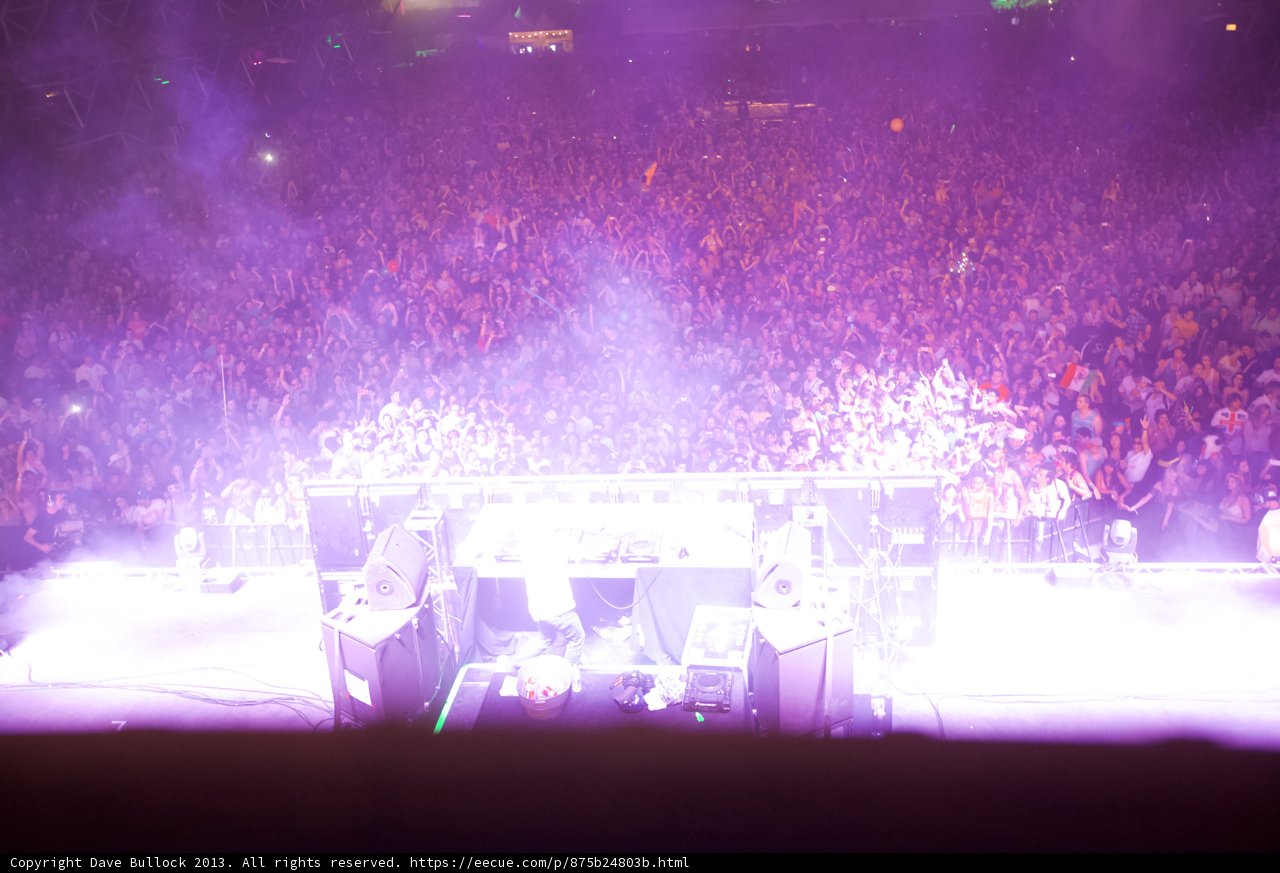 Purple Haze of the Concert Crowd