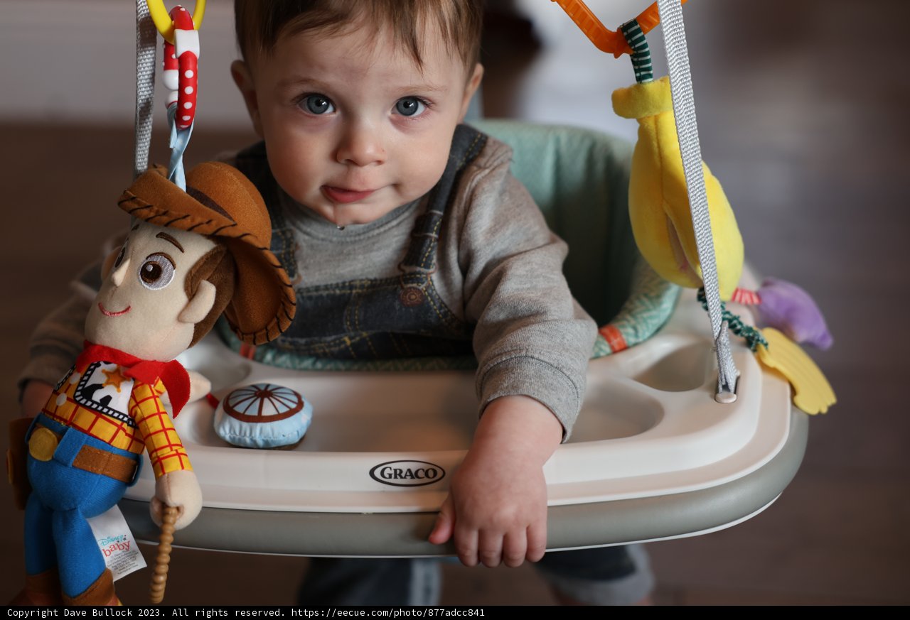 Baby Wesley's Toy Time in His High Chair