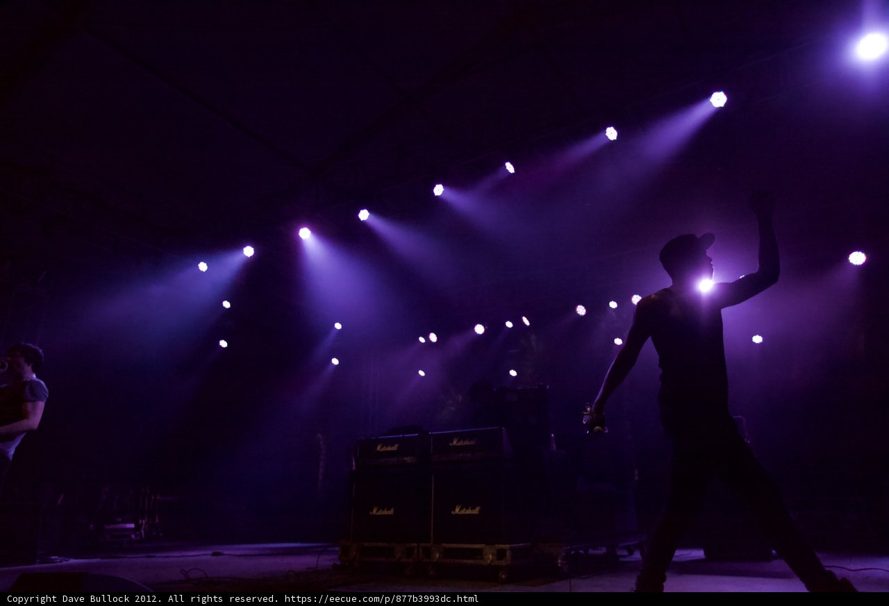 The Spotlight Shines on the Rock Concert Crowd