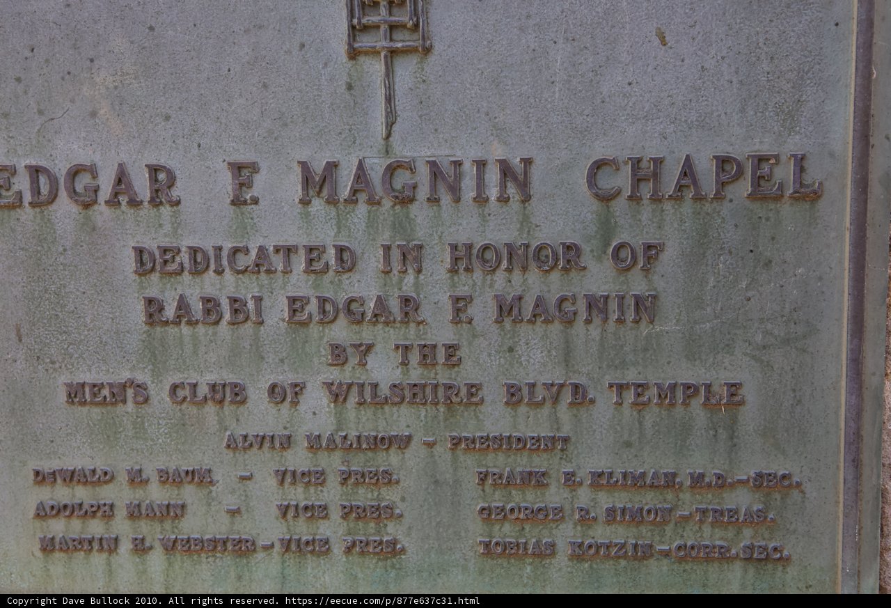 Edgar E Magnin Chapel in Rhodesia